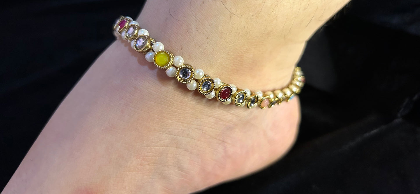 Premium Rusted Rajasthani Anklet (Pajeb/Payal) Single Piece