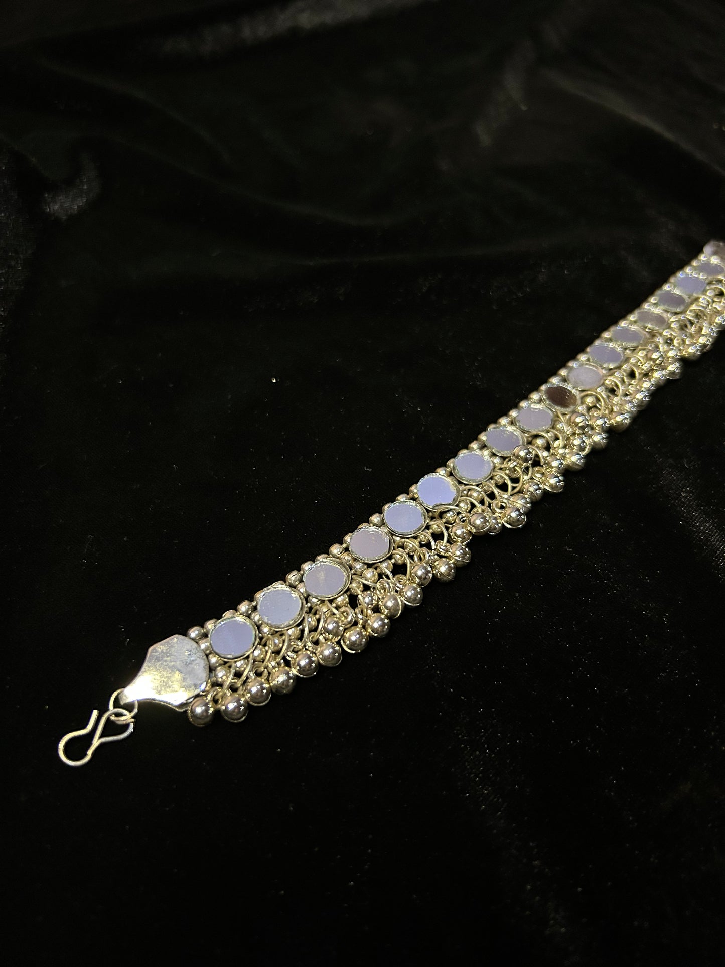 Double-Sided Rajasthani Payal with Ghungroo (Chhanjar) – Rust-Coloured Single Piece