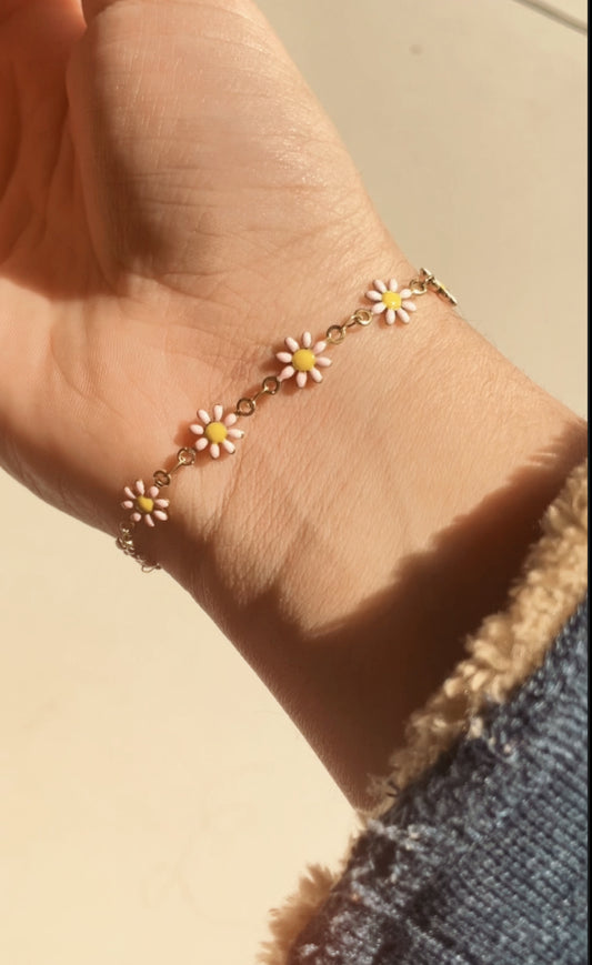 Viral Floral Bracelet – Stainless Steel, Pinterest-Inspired